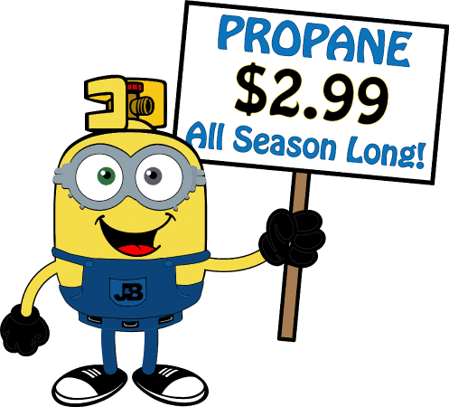Propane $2.99 sign