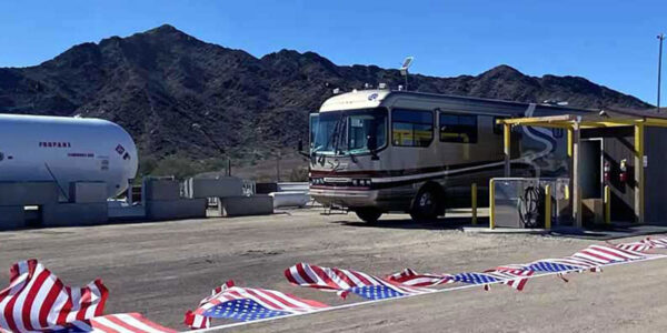 Fill up at our convenient RV propane station
